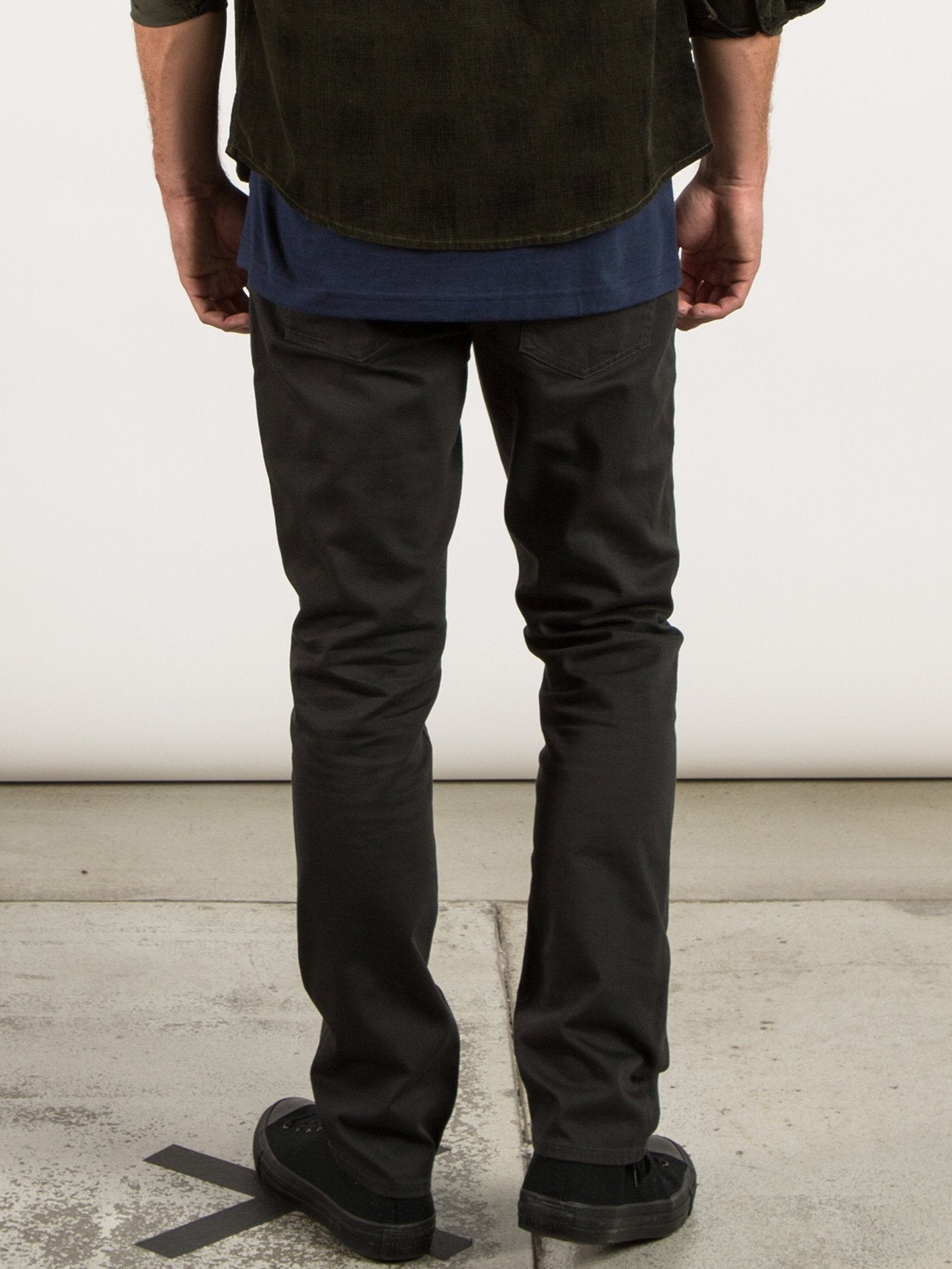 Vorta 5 Pocket Slub Slim Fit Jeans - Stealth