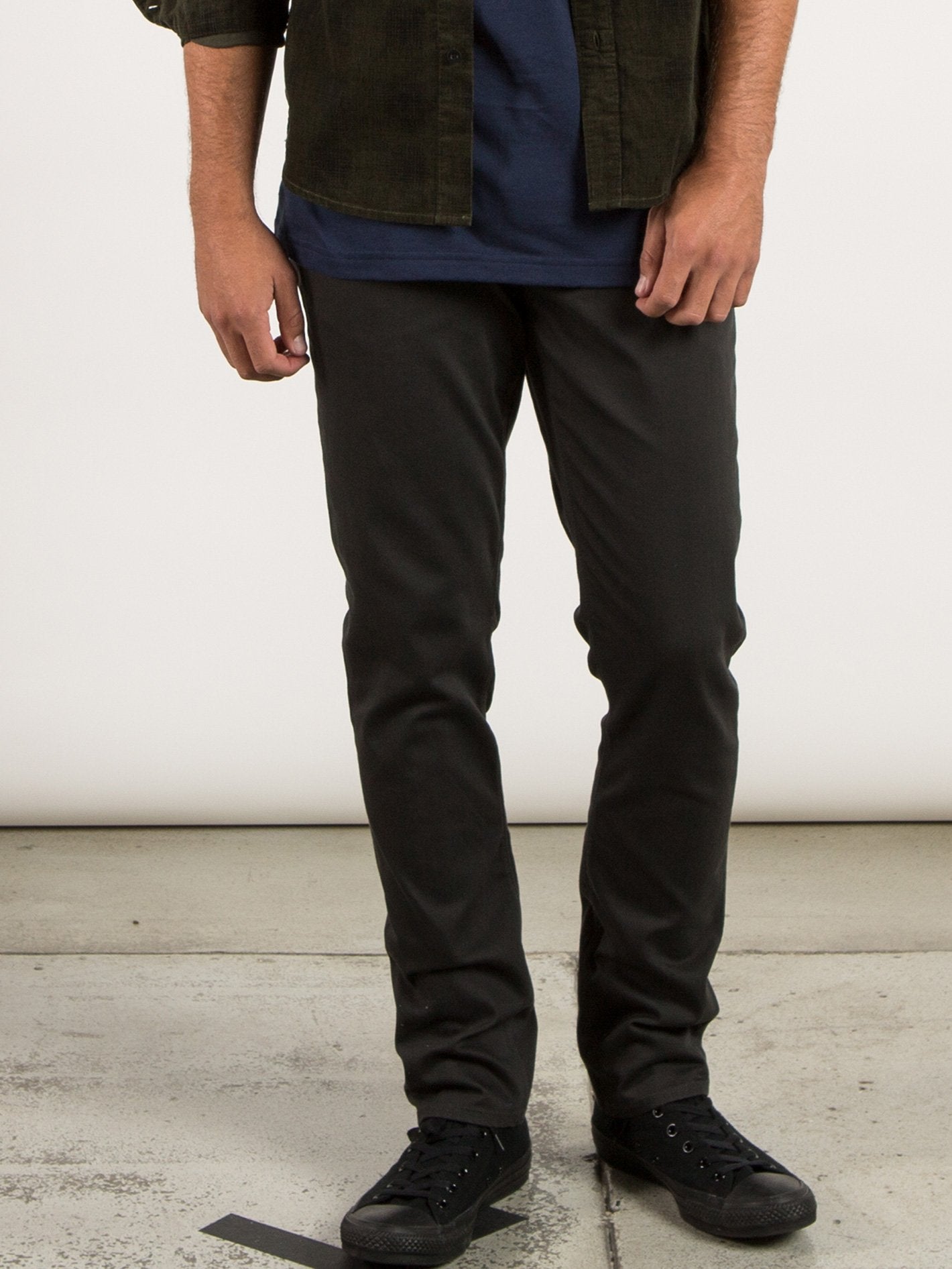 Vorta 5 Pocket Slub Slim Fit Jeans - Stealth