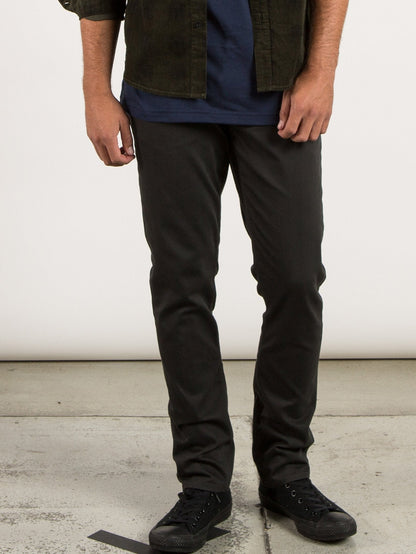Vorta 5 Pocket Slub Slim Fit Jeans - Stealth