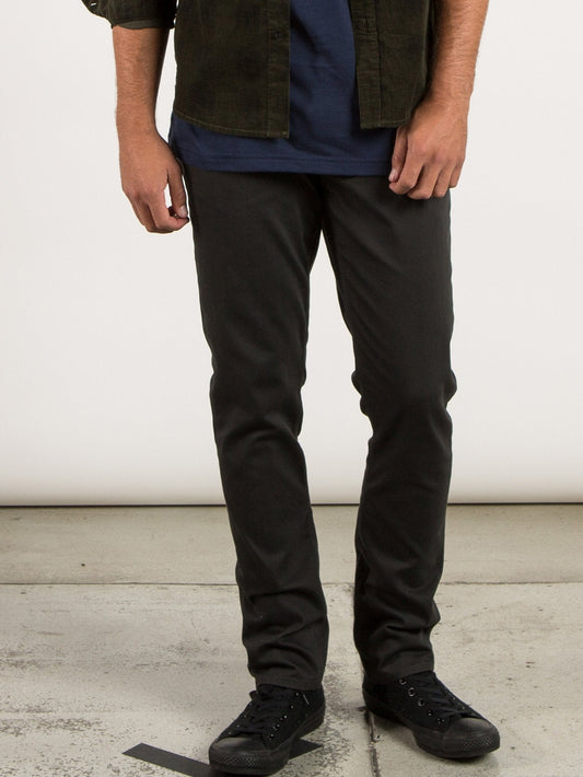 Vorta 5 Pocket Slub Slim Fit Jeans - Stealth