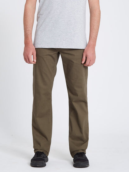 Solver 5 Pocket Slub Pant - Tarmac Brown