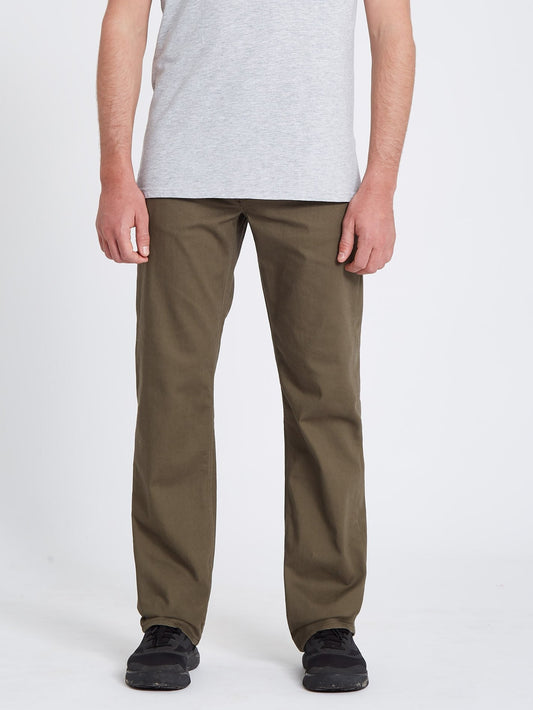 Solver 5 Pocket Slub Pant - Tarmac Brown