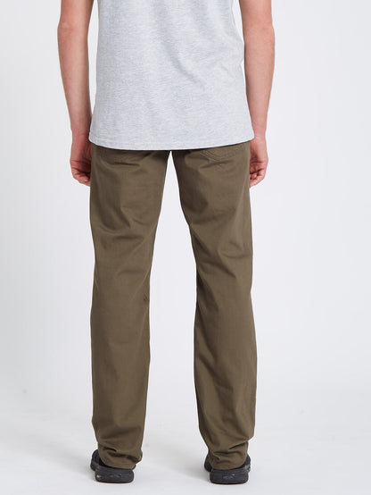 Solver 5 Pocket Slub Pant - Tarmac Brown