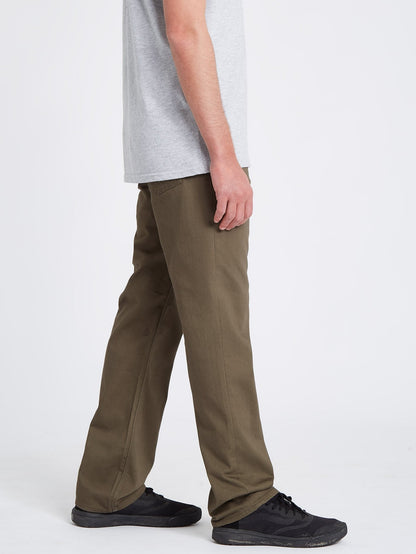 Solver 5 Pocket Slub Pant - Tarmac Brown