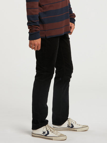 Vorta 5 Pocket Cord Pant - BLACK