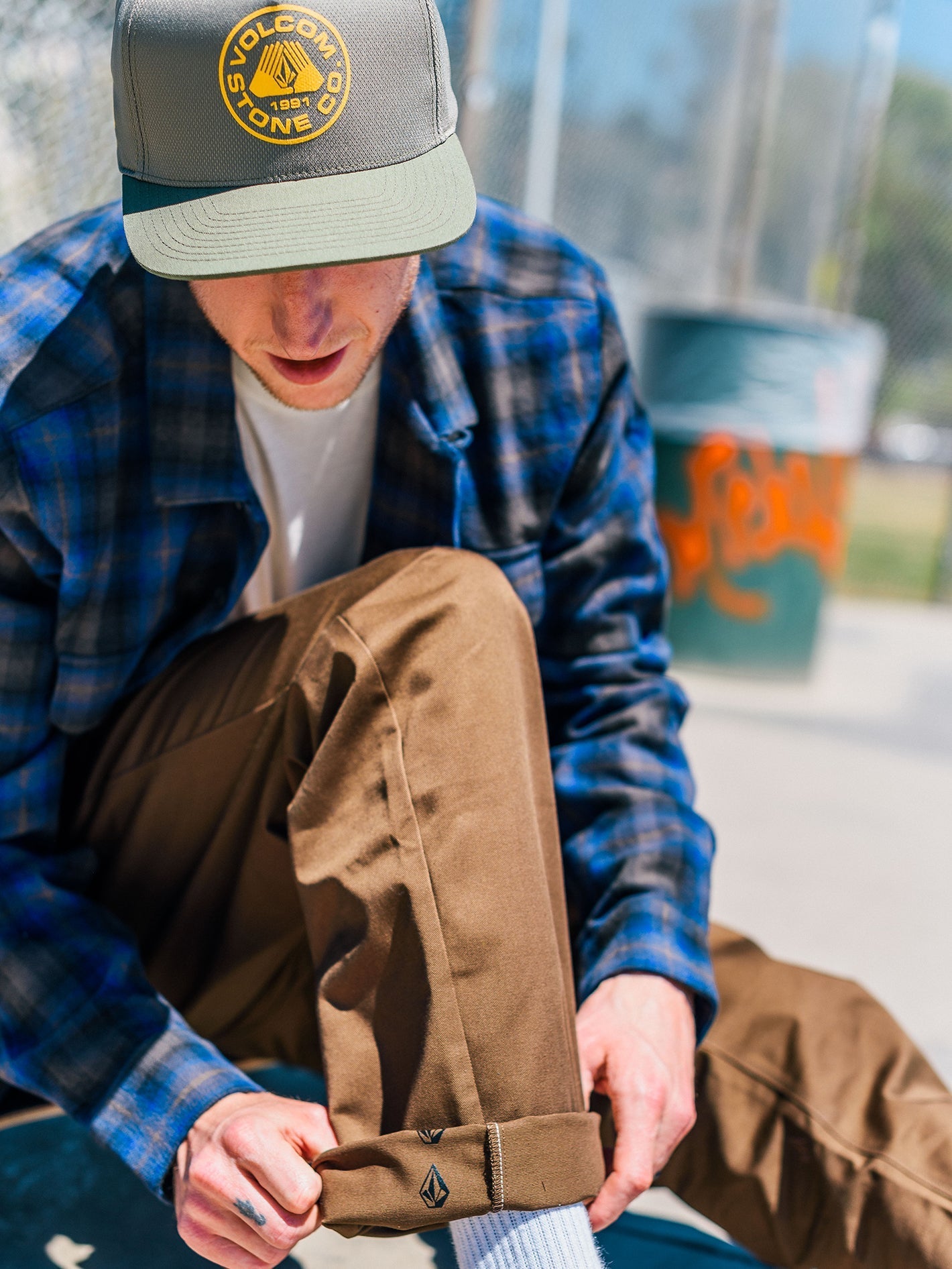 Frickin Skate Chino Trousers - DARK EARTH