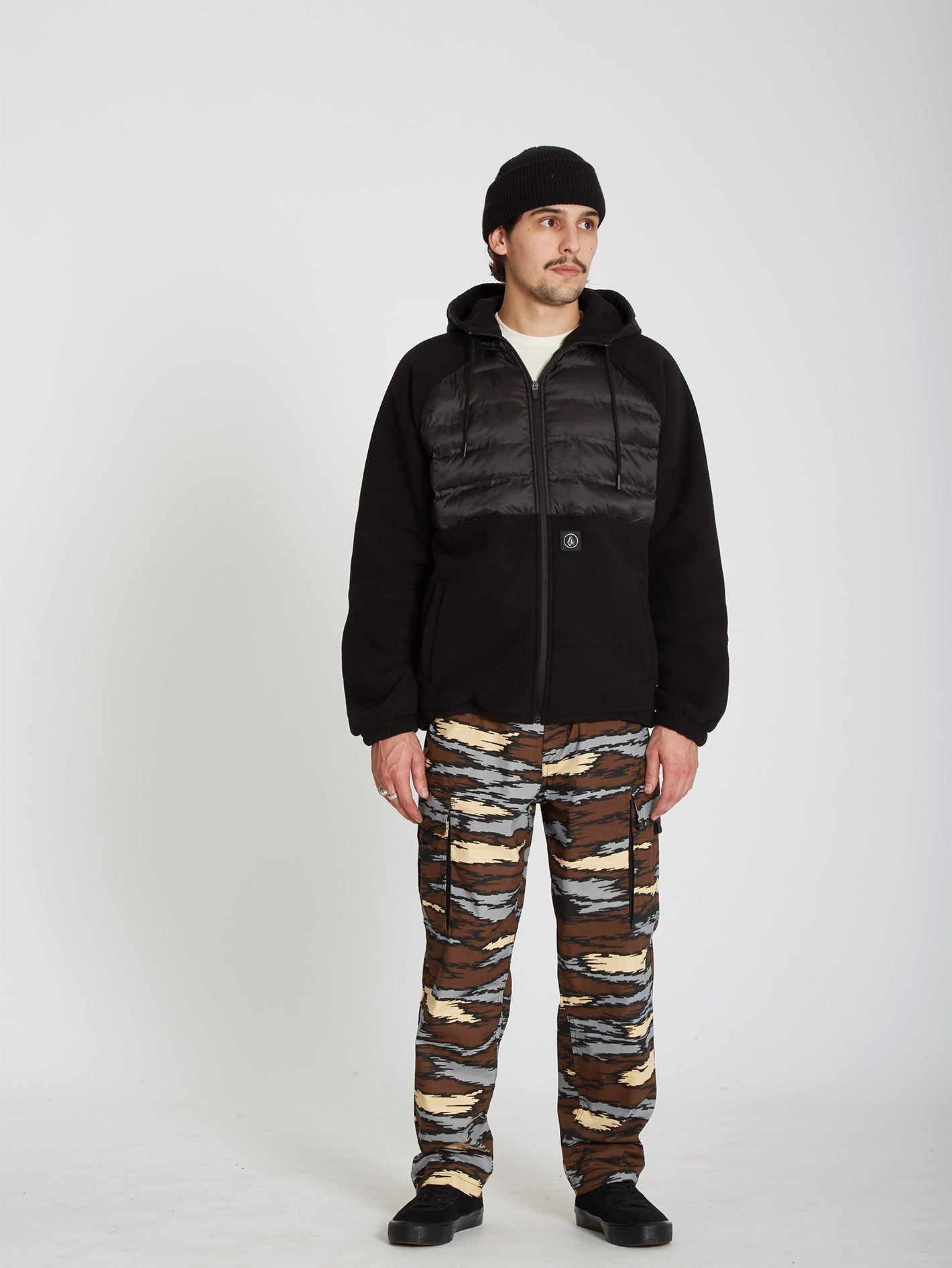 Pinz And Needles Cargo Trousers - BARK BROWN