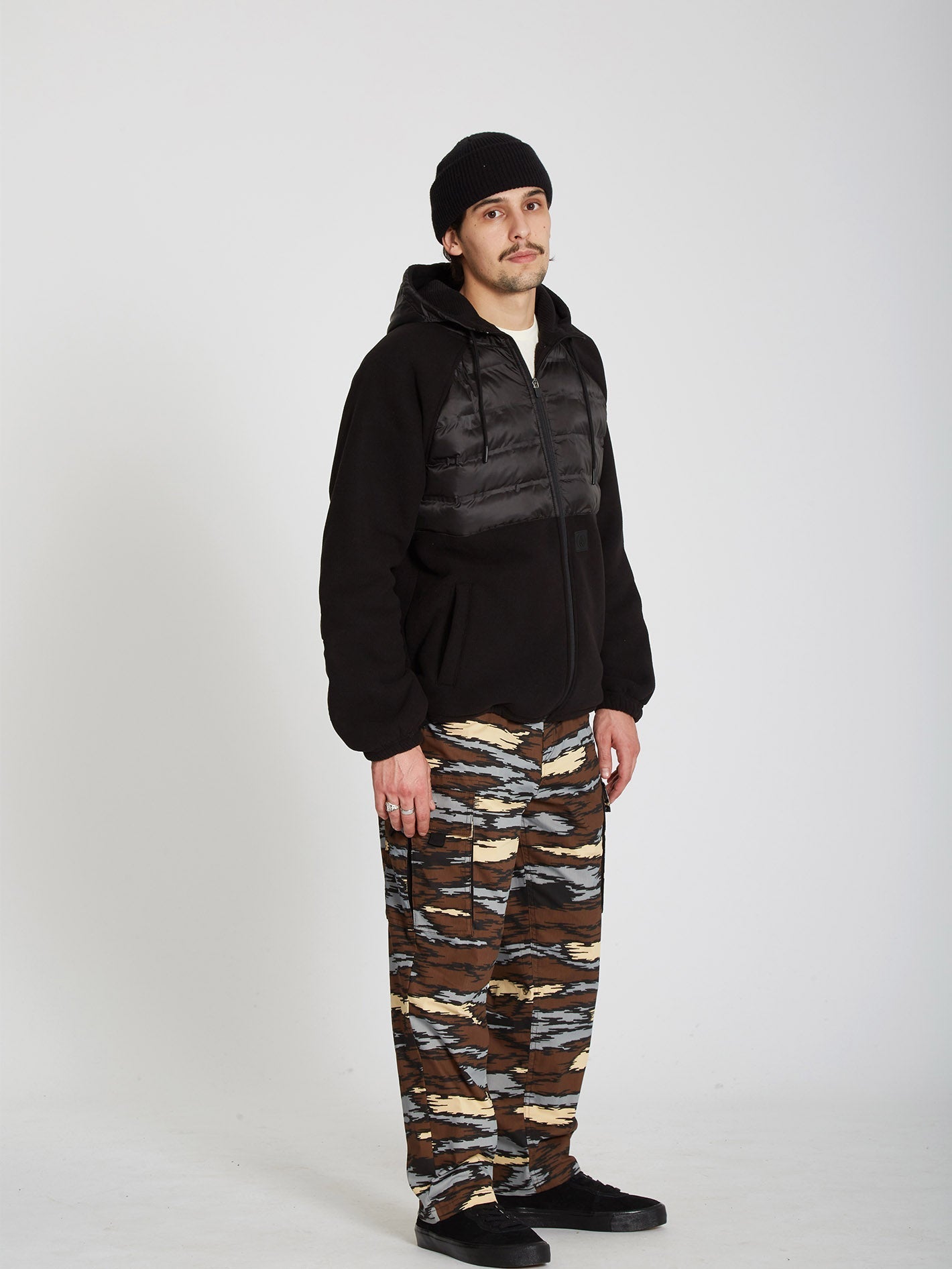 Pinz And Needles Cargo Trousers - BARK BROWN