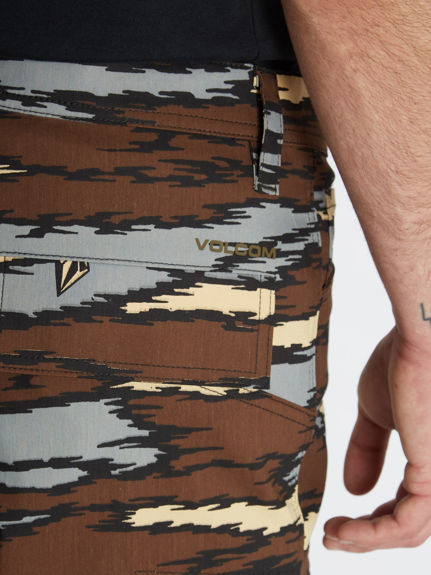 Pinz And Needles Cargo Trousers - BARK BROWN