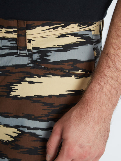 Pinz And Needles Cargo Trousers - BARK BROWN