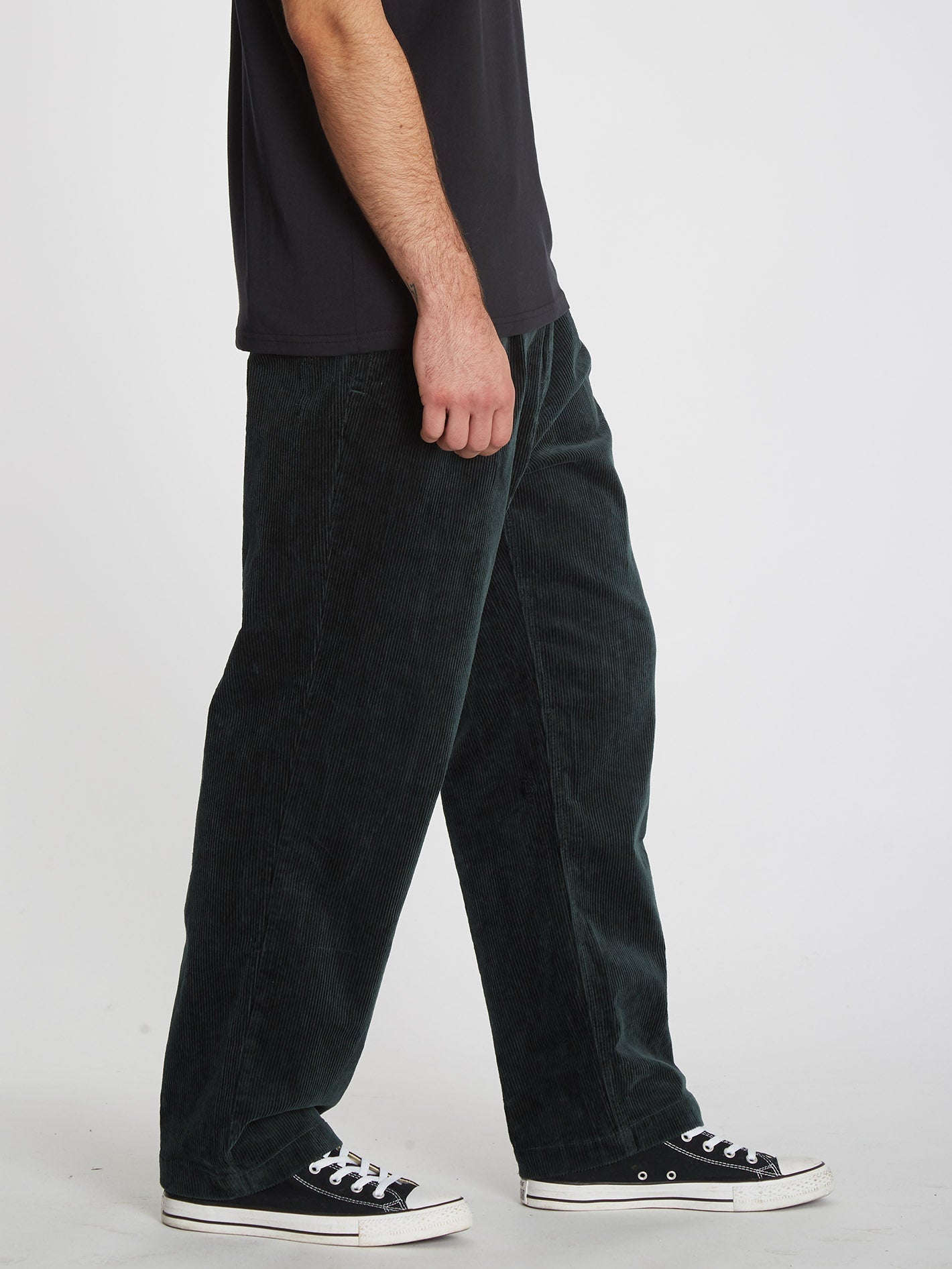 Louie Lopez Tapered Corduroy Trousers - CEDAR GREEN