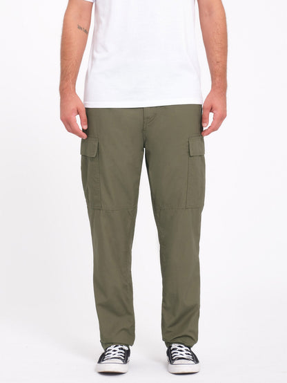 Strange Tripper Tapered Cargo Trousers - Wintermoss