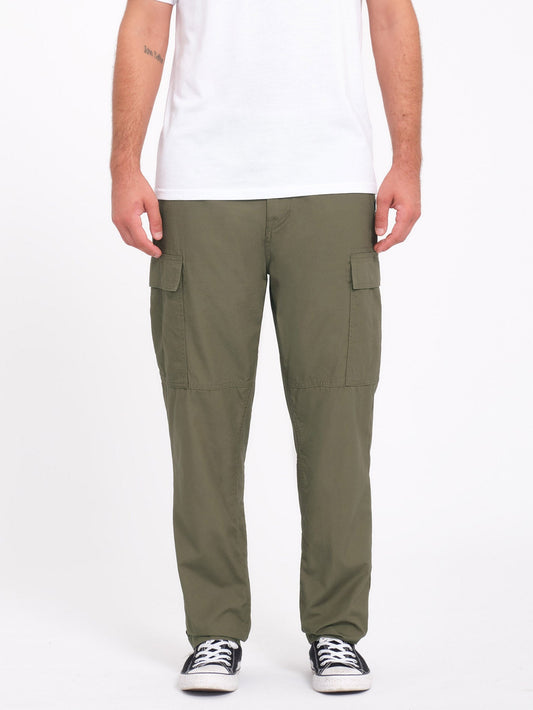 Strange Tripper Tapered Cargo Trousers - Wintermoss
