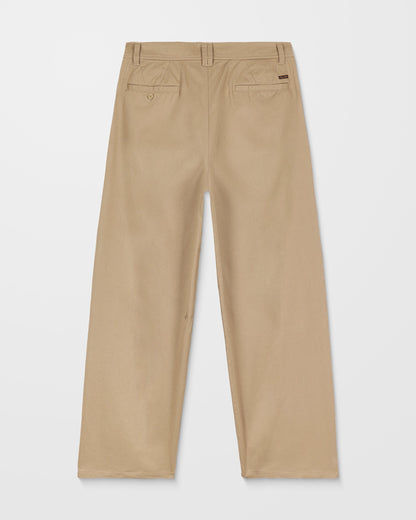 Baggos Pleat Trousers - Khaki