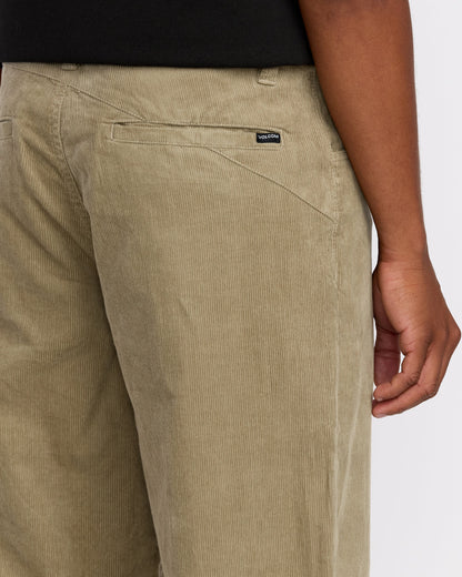 Frickin Loose Tapered Corduroy Trousers - Khaki