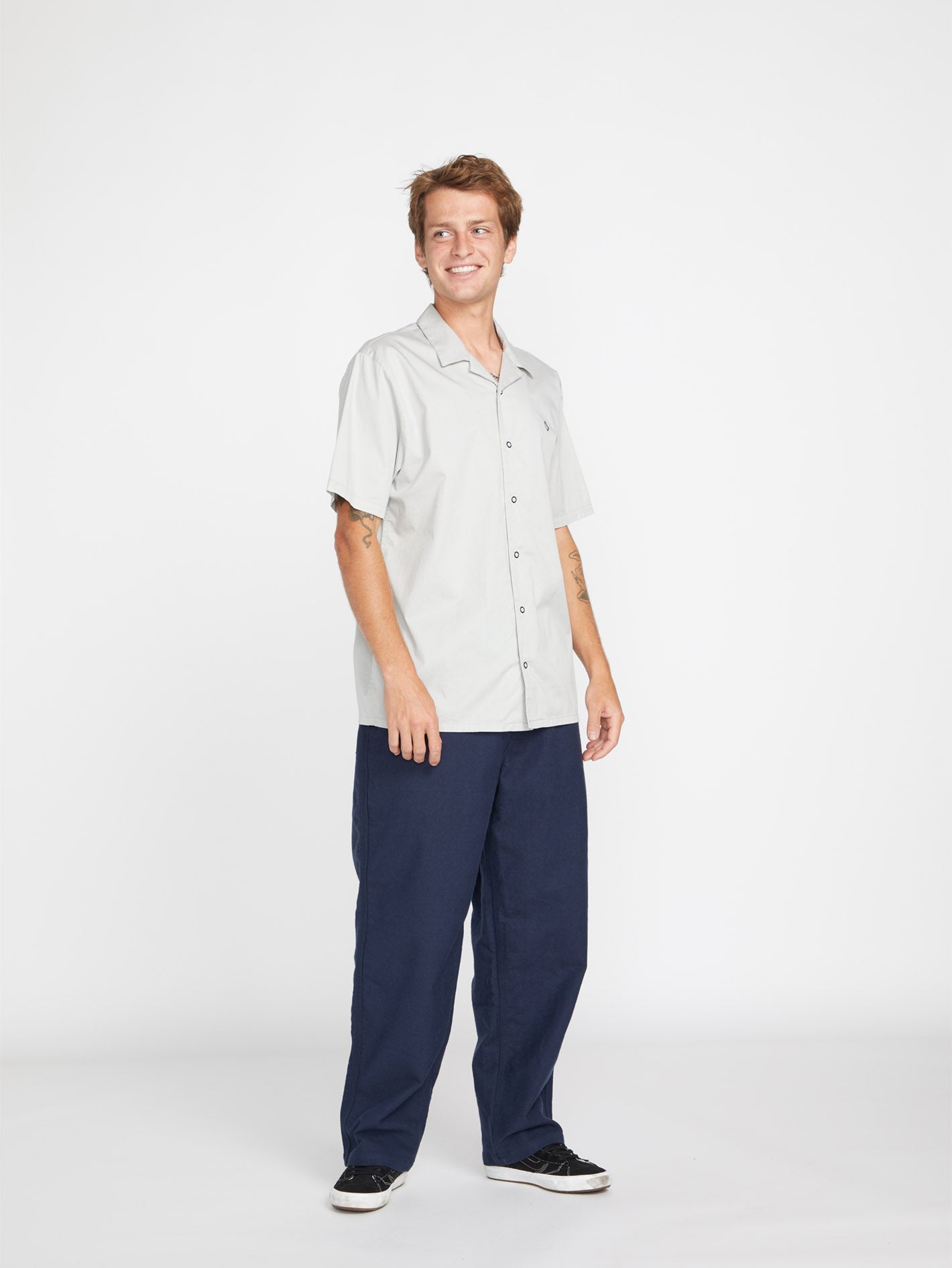 Skate Vitals Axel Loose Tapered Trousers - NAVY