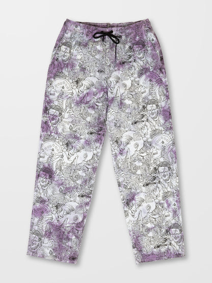 Ed Merlin Murray Elasticated Waist Trousers - PRINT