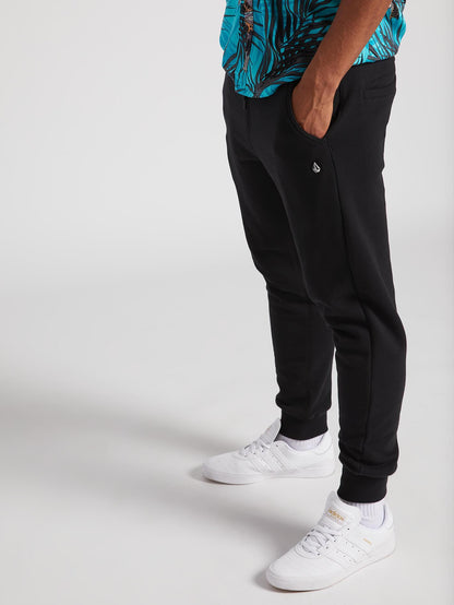 Single Stone Fleece Pants - Black