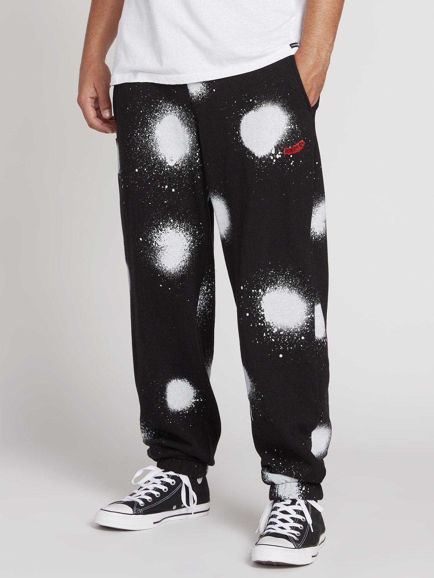 Spraydot Fleece Pant - Black