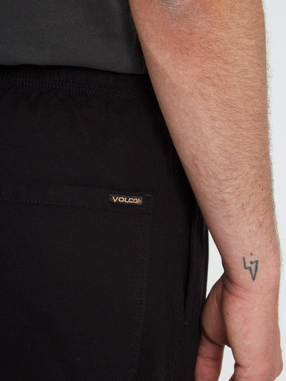 Psychstone Elasticated waist Trousers - BLACK COMBO