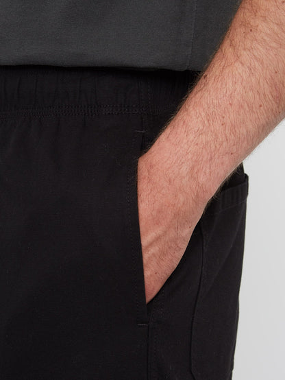 Psychstone Elasticated waist Trousers - BLACK COMBO