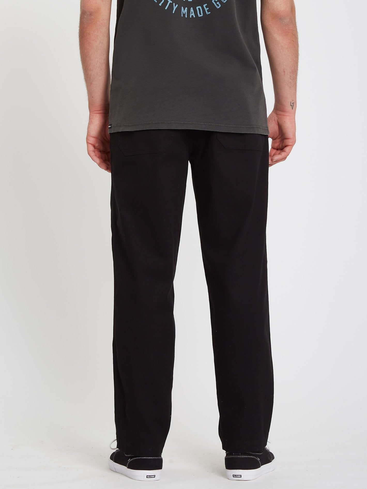 Psychstone Elasticated waist Trousers - BLACK COMBO