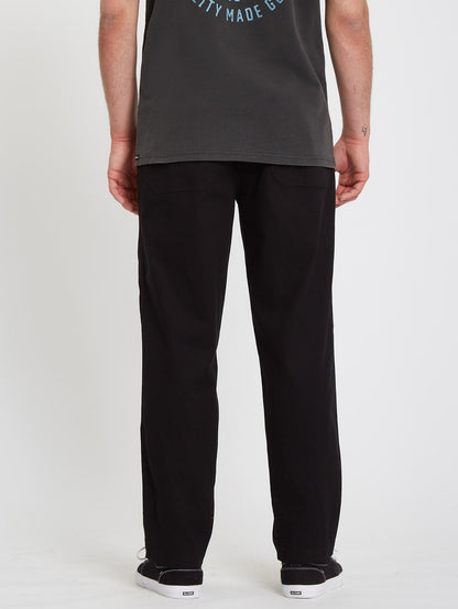 Psychstone Elasticated waist Trousers - BLACK COMBO