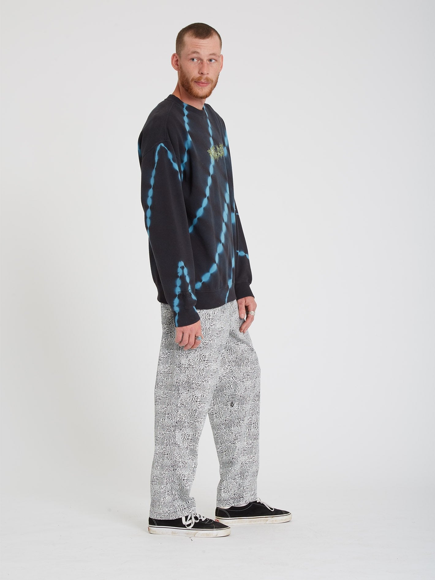 Psychstone Elasticated waist Trousers - CLOUD