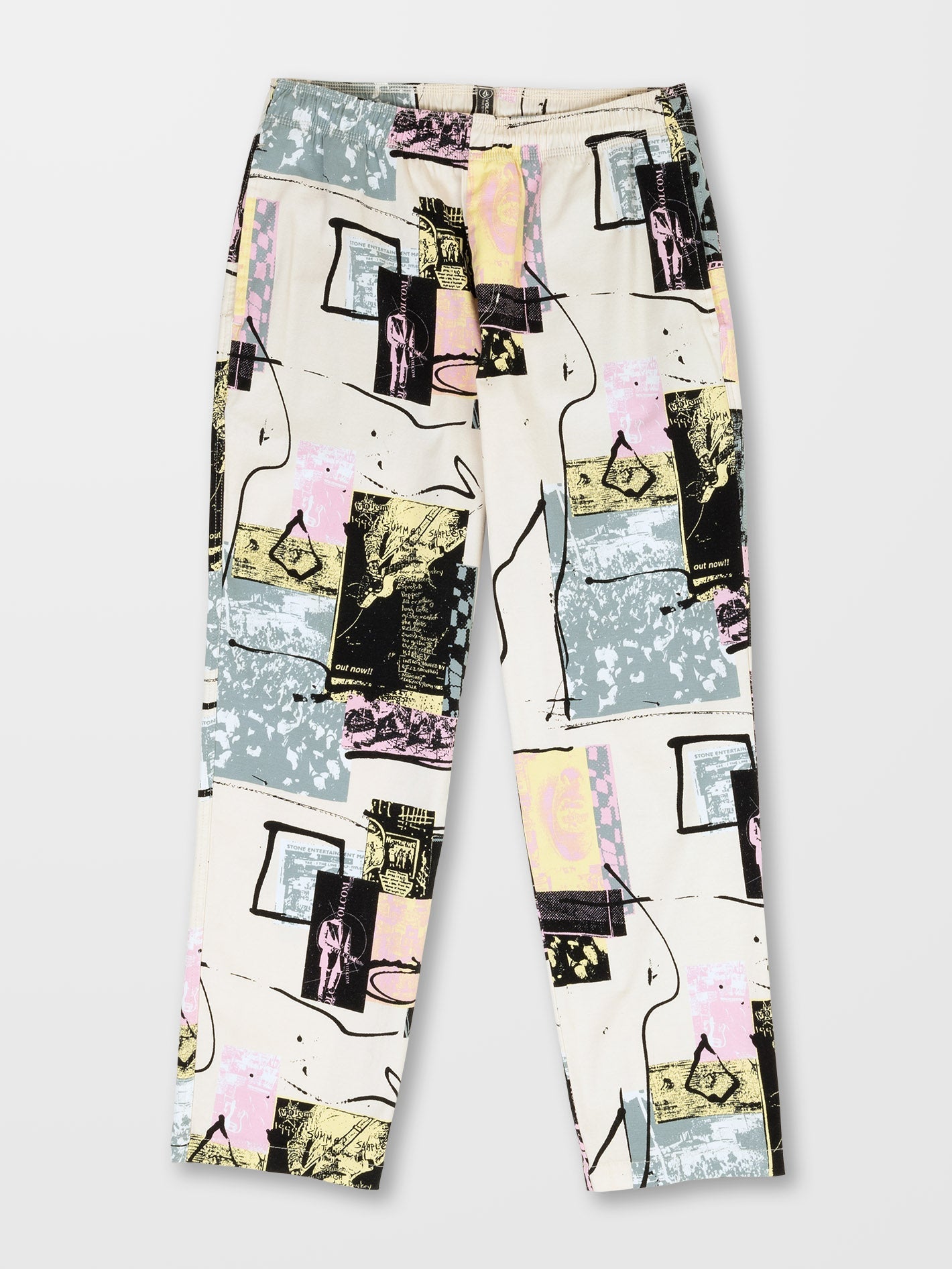 Psychstone Elasticated Waist Trousers - WHITECAP GREY