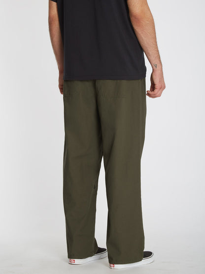 Outer Spaced Casual Trousers - SERVICE GREEN