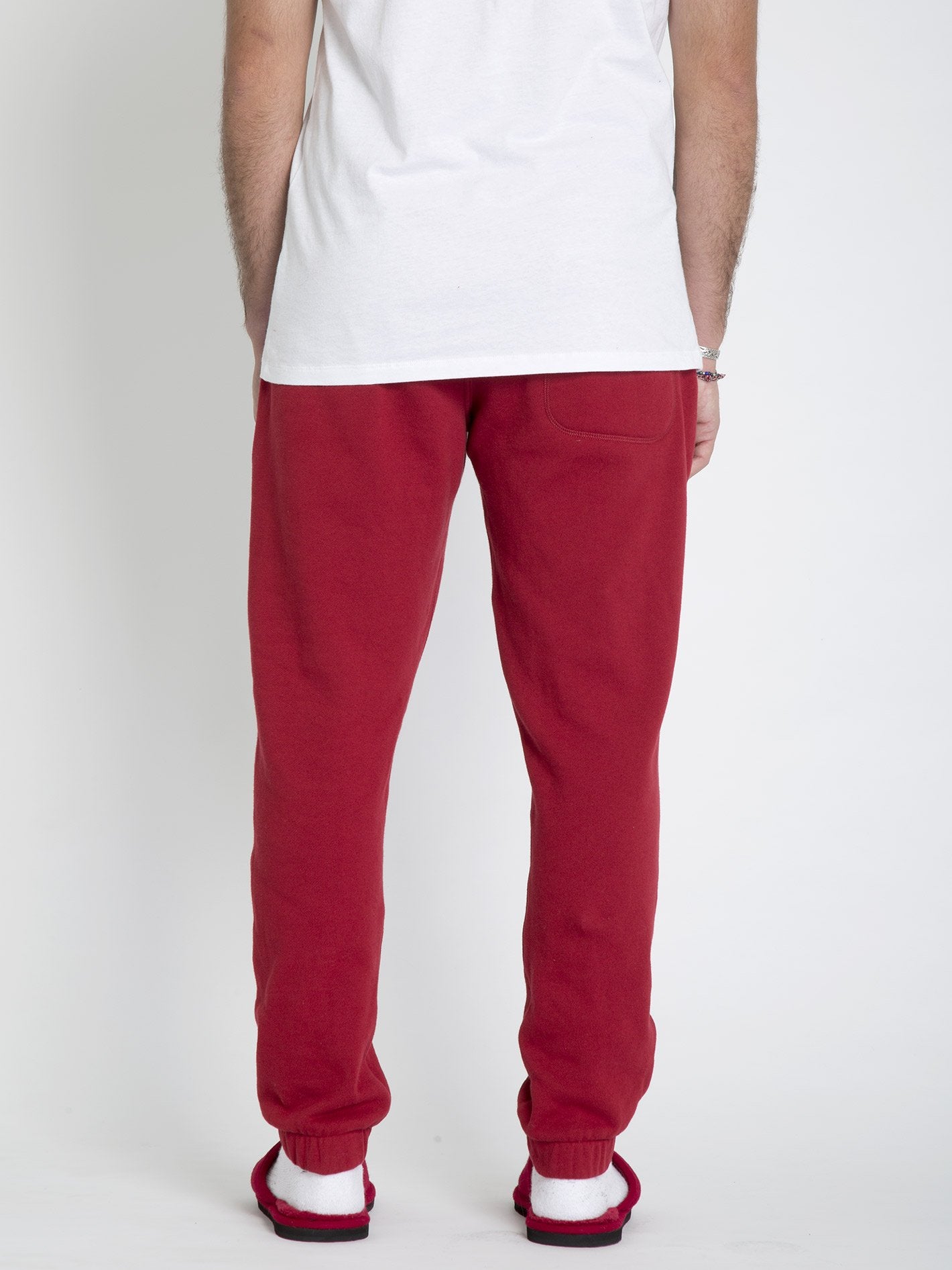 SANTASTONE FLEECE JOGGER - DEEP RED