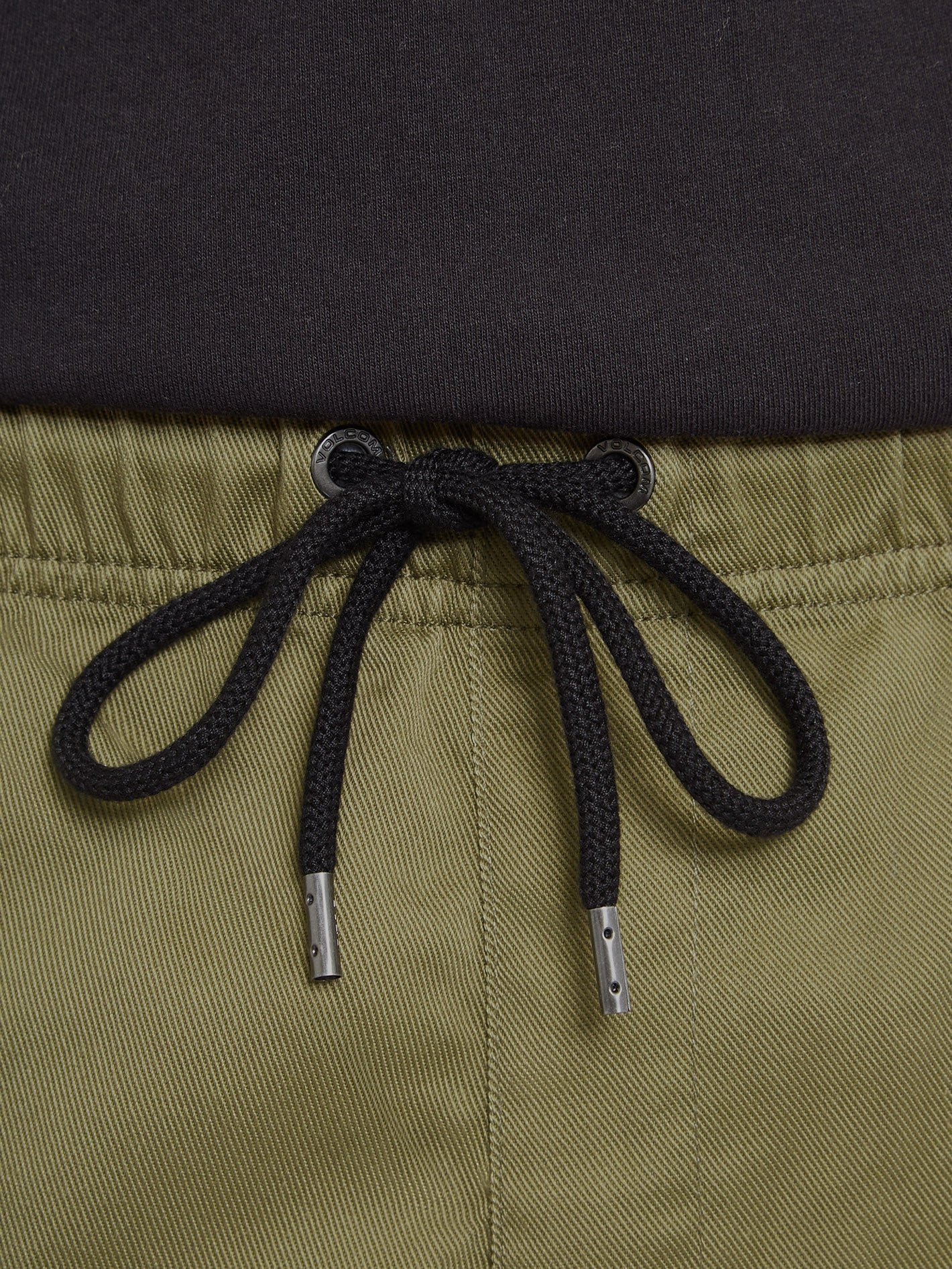 Outer Spaced Solid Elasticated waist Trousers - MARTINI OLIVE