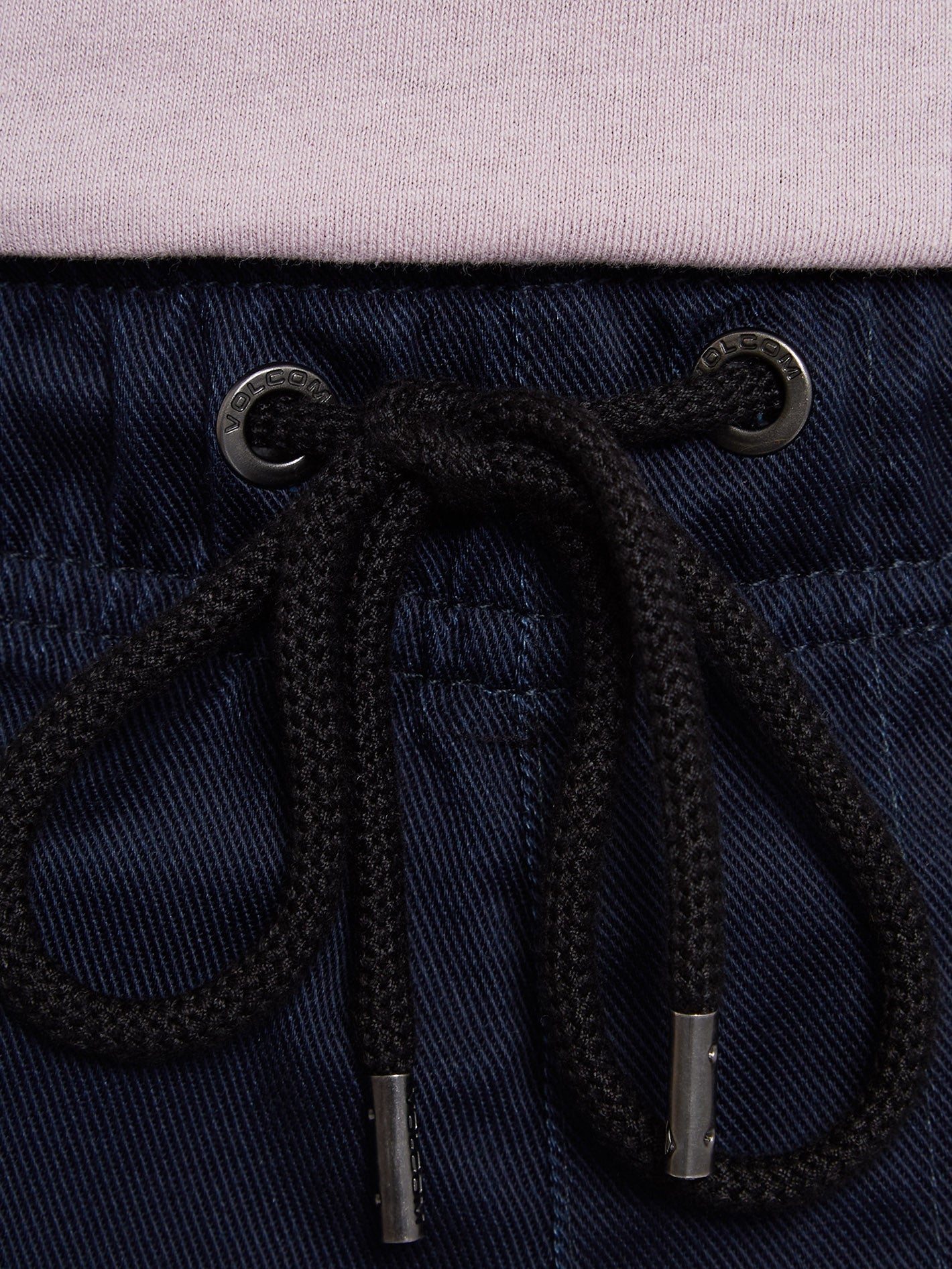 Outer Spaced Solid Elasticated waist Trousers - NAVY