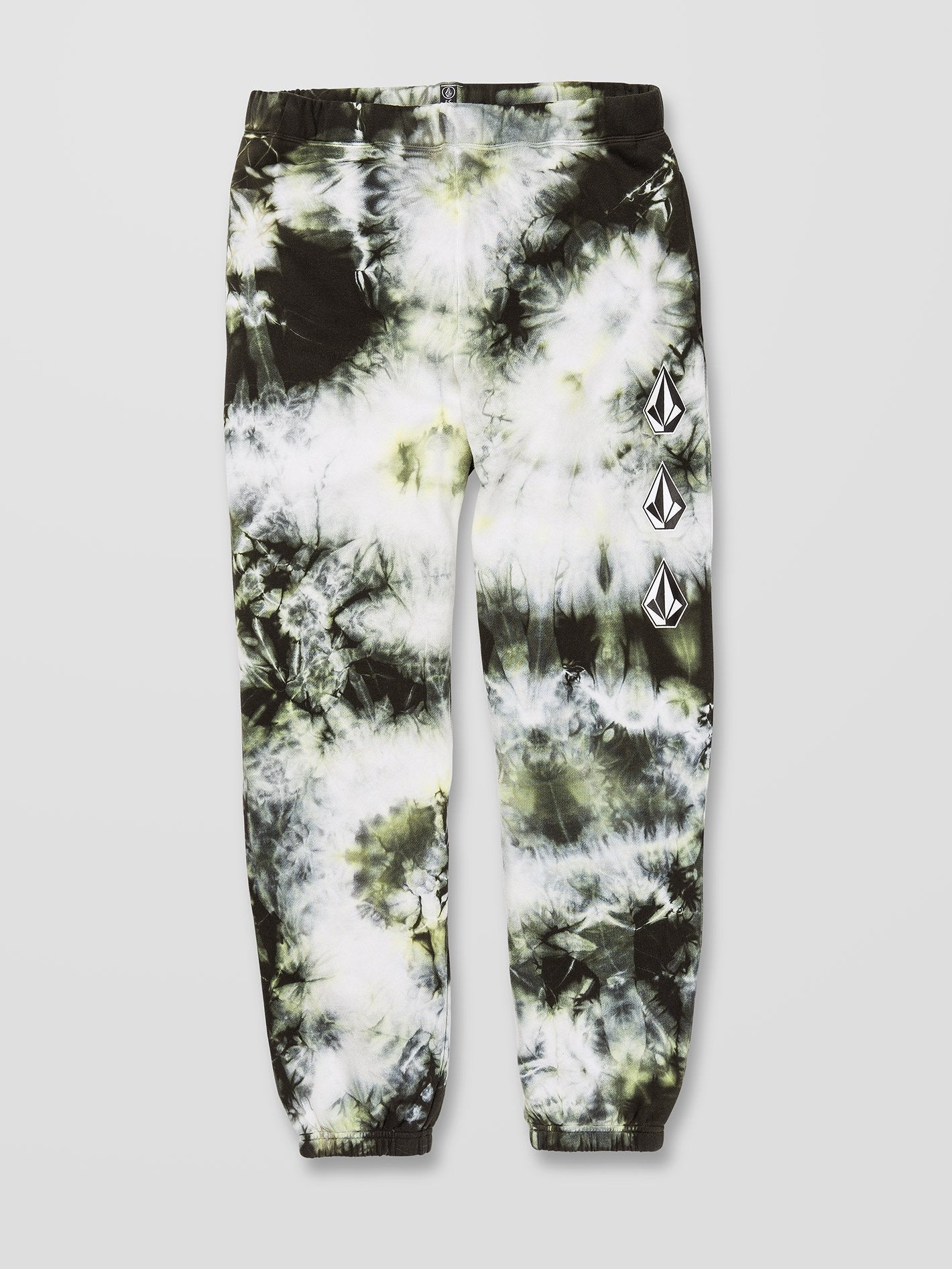 Iconic Stone Plus Fleece Trousers - LIME TIE DYE