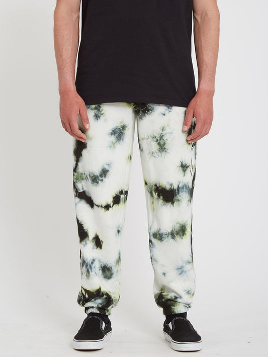 Iconic Stone Plus Fleece Trousers - LIME TIE DYE