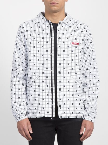 Brews Coach Jacket  - White Print
