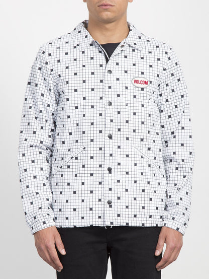 Brews Coach Jacket  - White Print