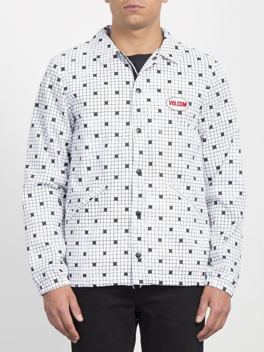 Brews Coach Jacket  - White Print