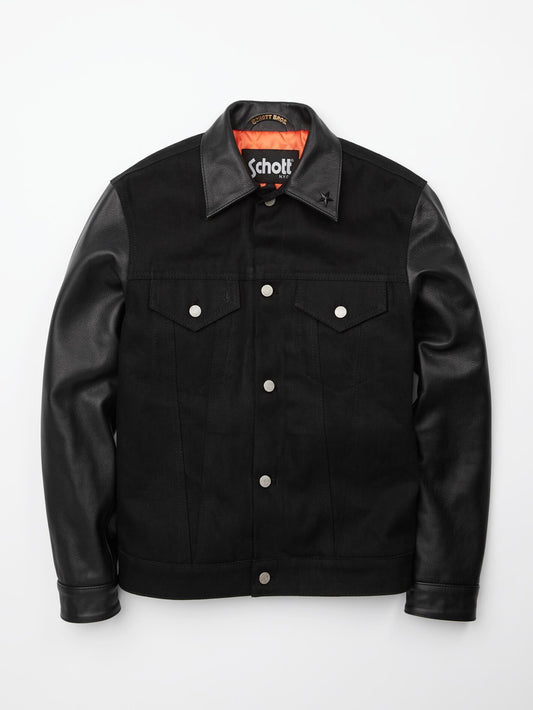 SCHOTTxVLCM TTT JCKT BLACK