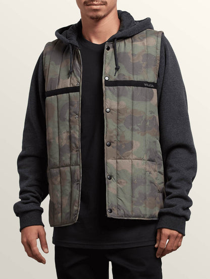 Stripester Puffer Jacket - Camouflage