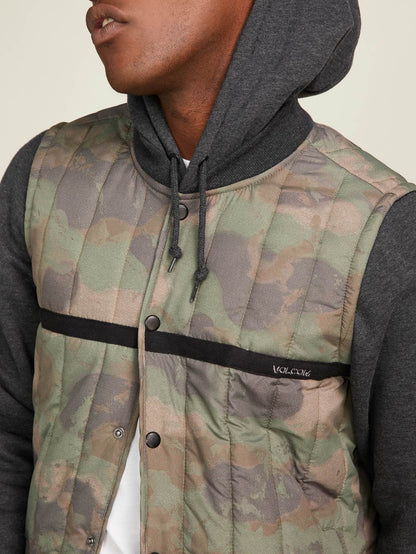 Stripester Puffer Jacket - Camouflage