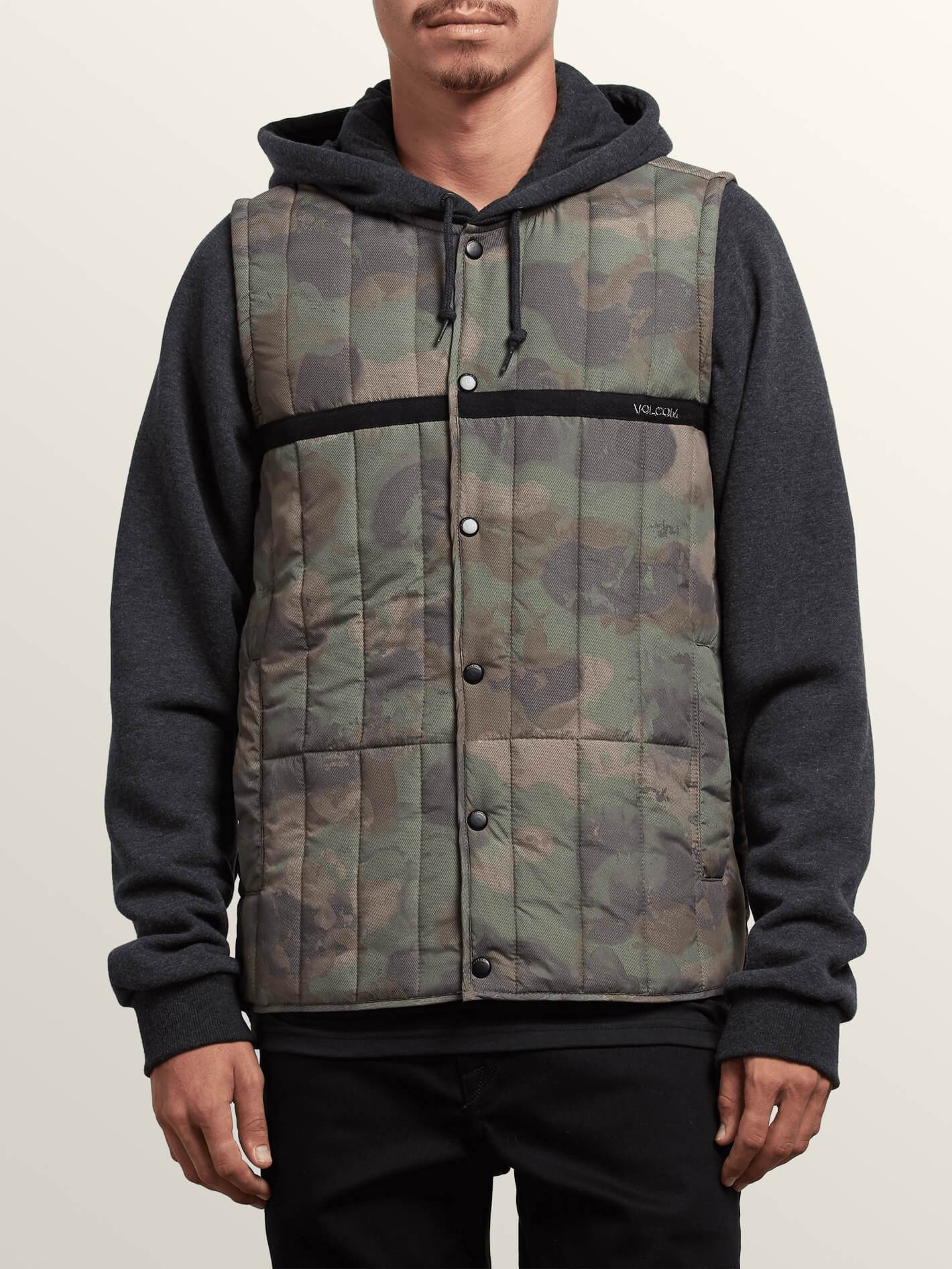 Stripester Puffer Jacket - Camouflage