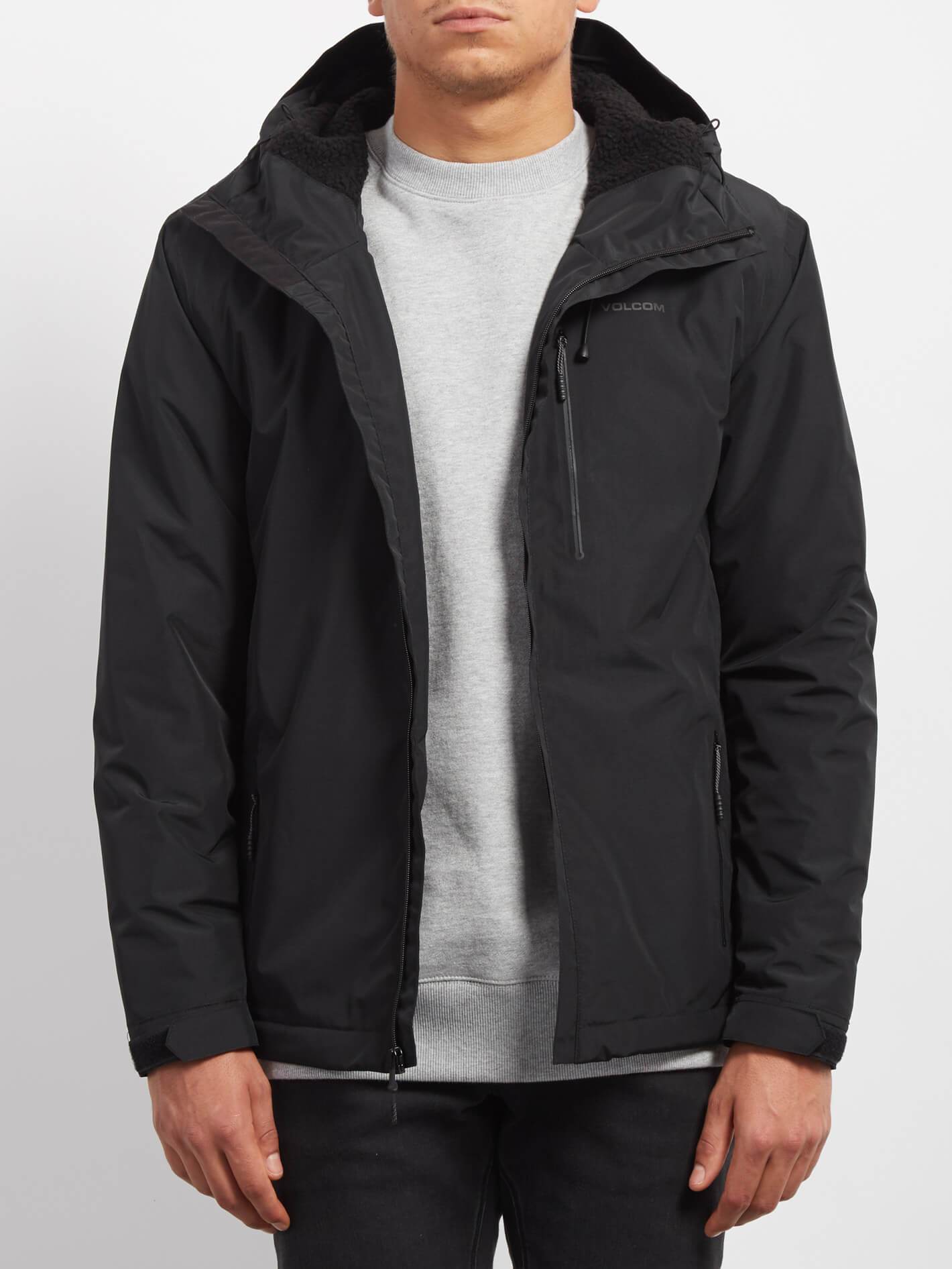 Stone Storm Lined Jacket - Black
