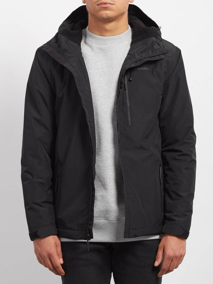 Stone Storm Lined Jacket - Black