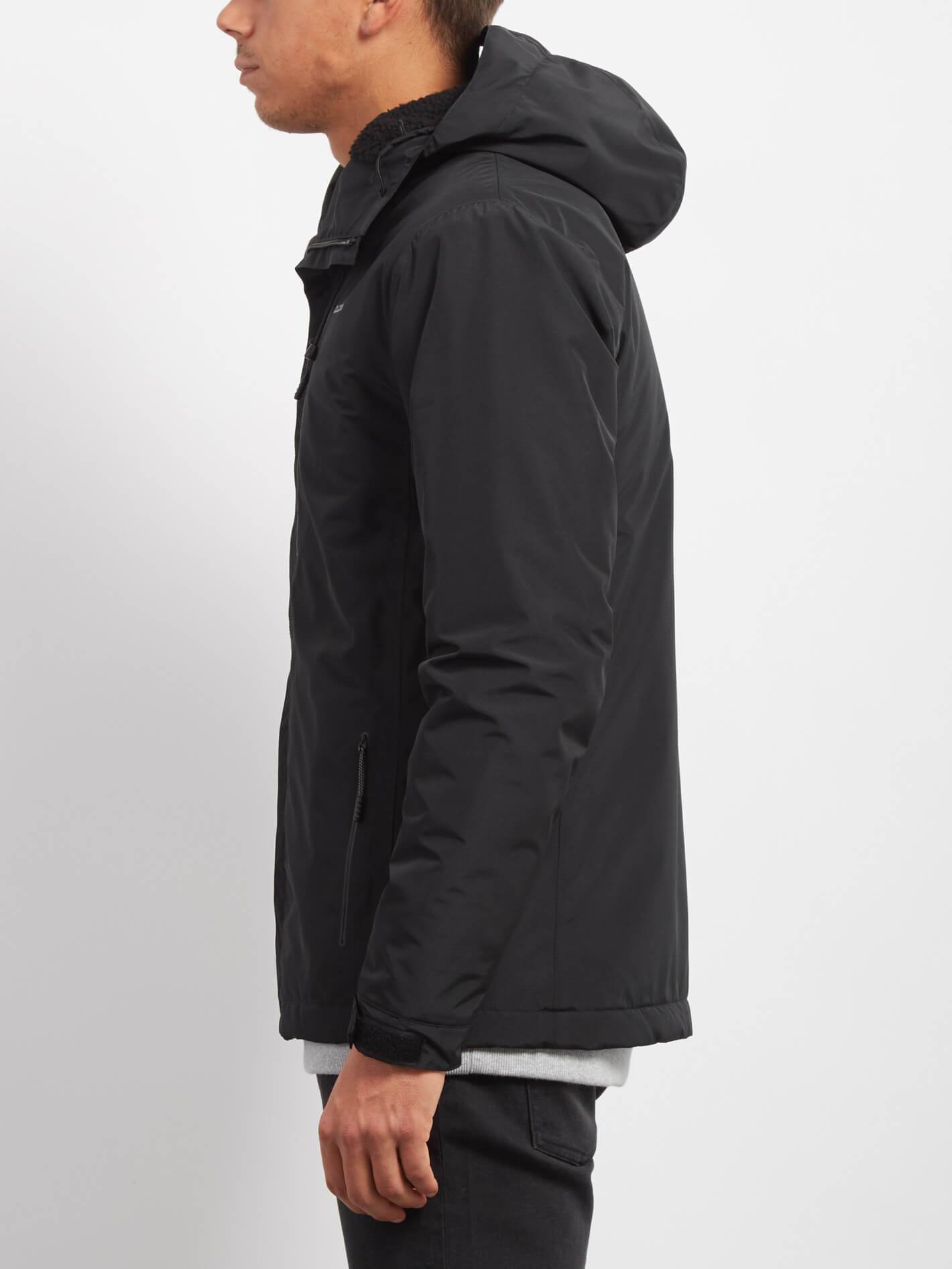 Stone Storm Lined Jacket - Black