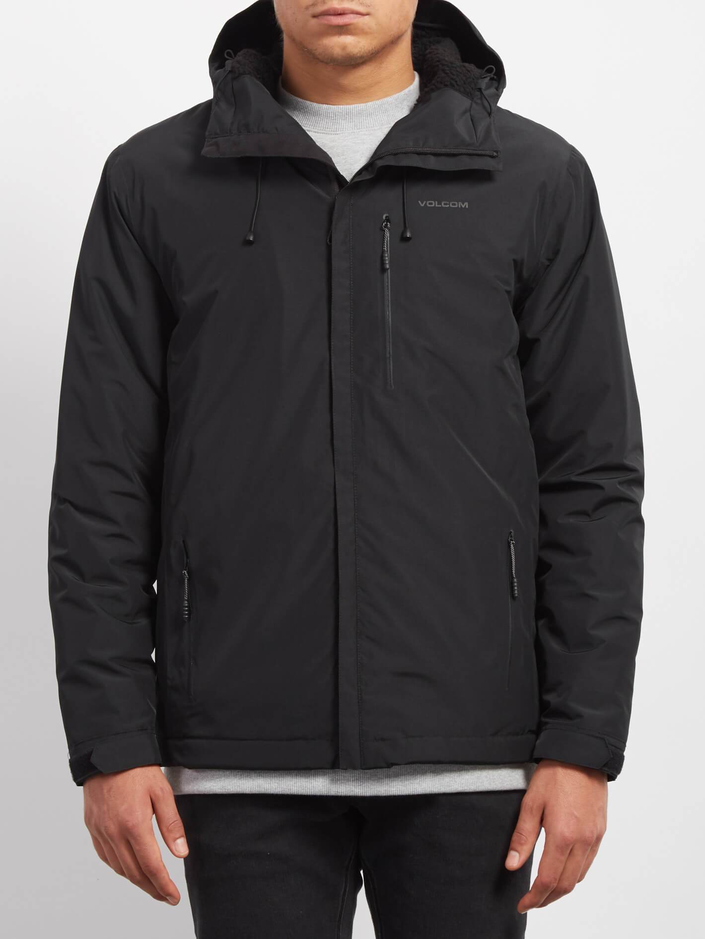 Stone Storm Lined Jacket - Black