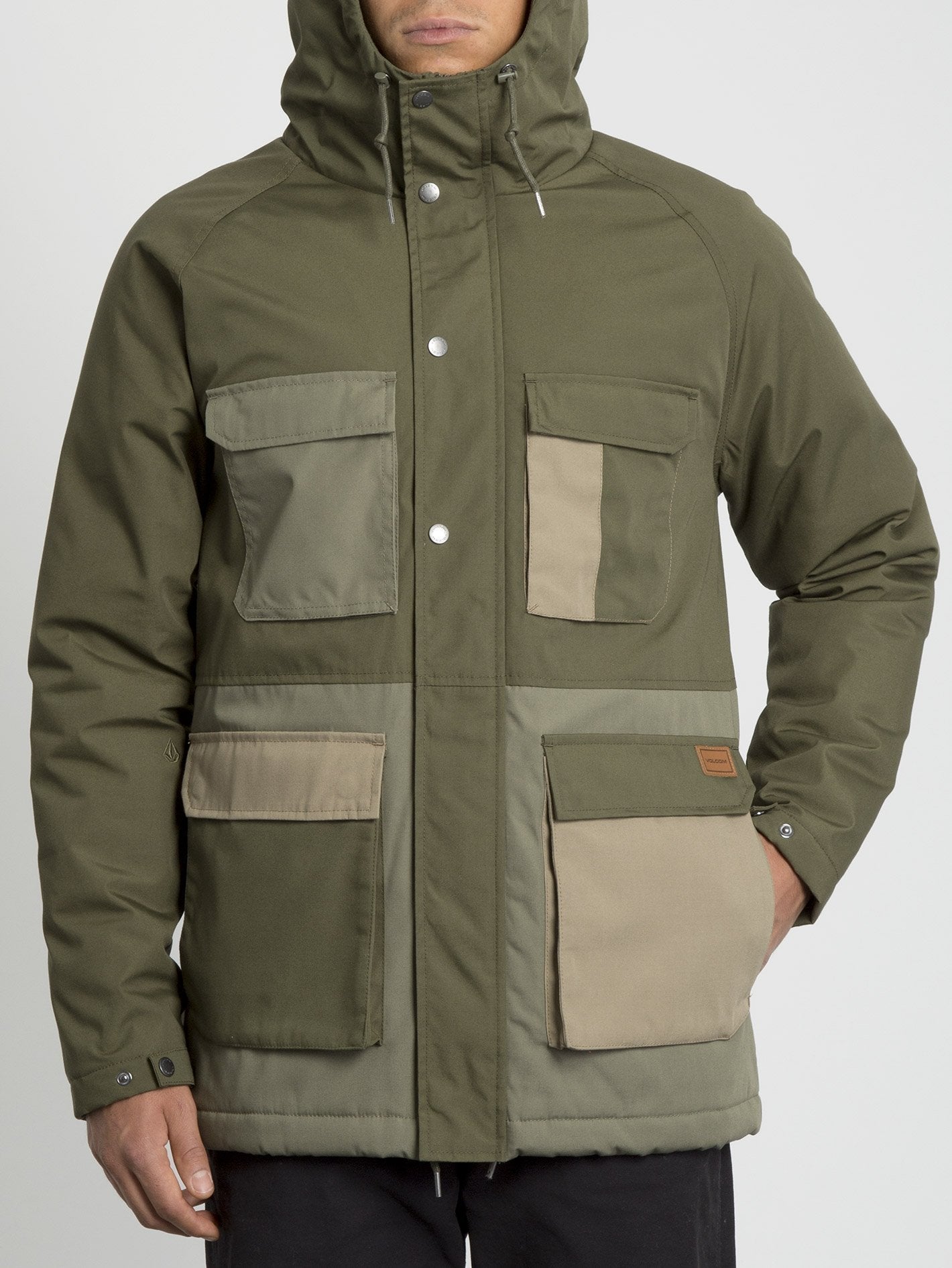 Renton Winter 5K Jacket - Army Green Combo