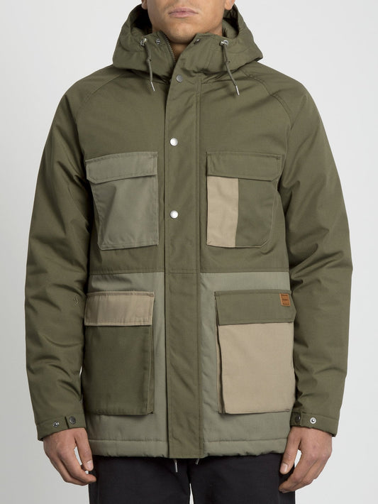 Renton Winter 5K Jacket - Army Green Combo