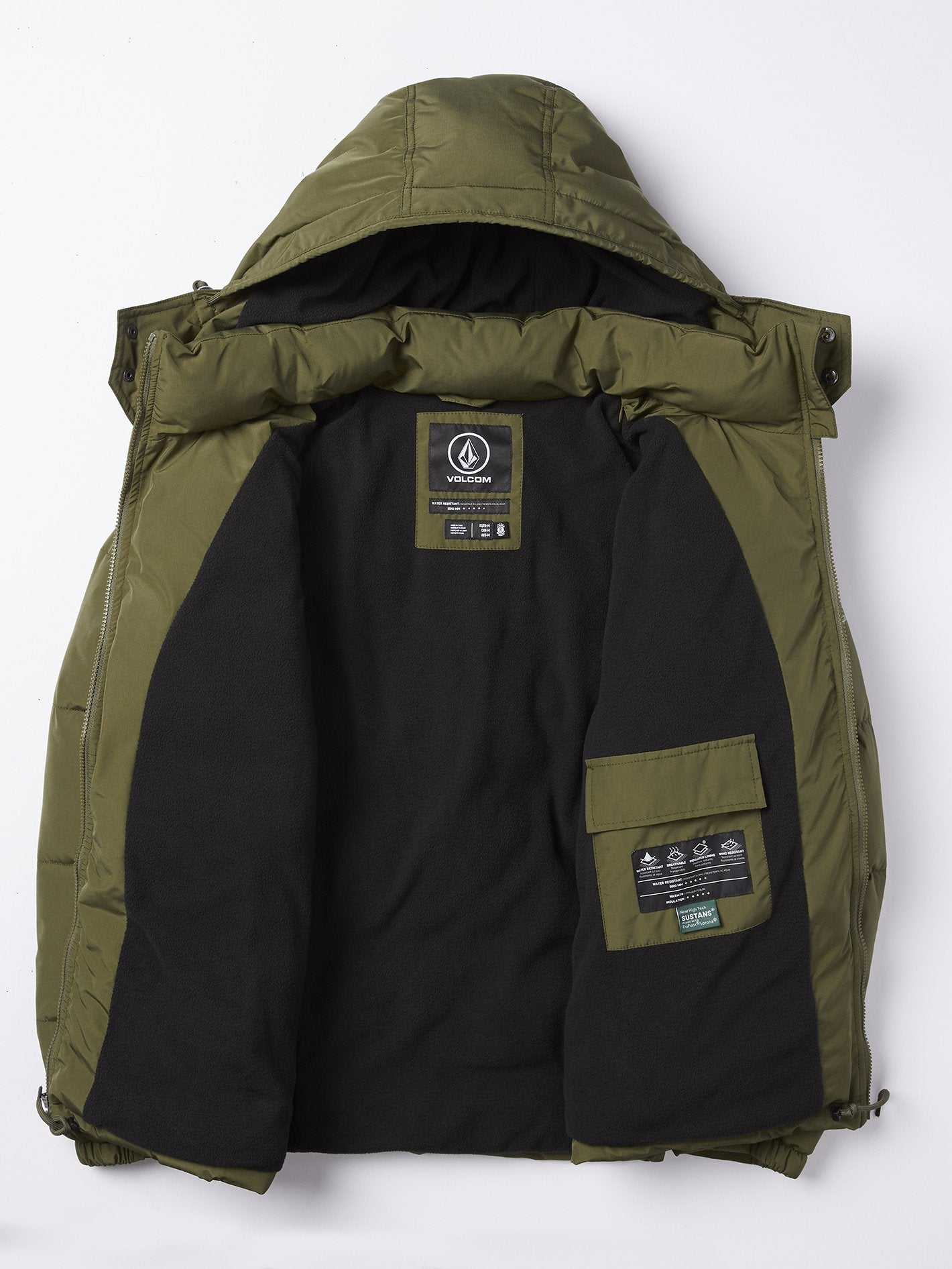 Artic Loon 5K Jacket - Army Green Combo