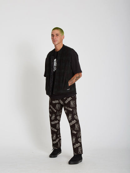 Bowered Vest (Reversible) - BLACK